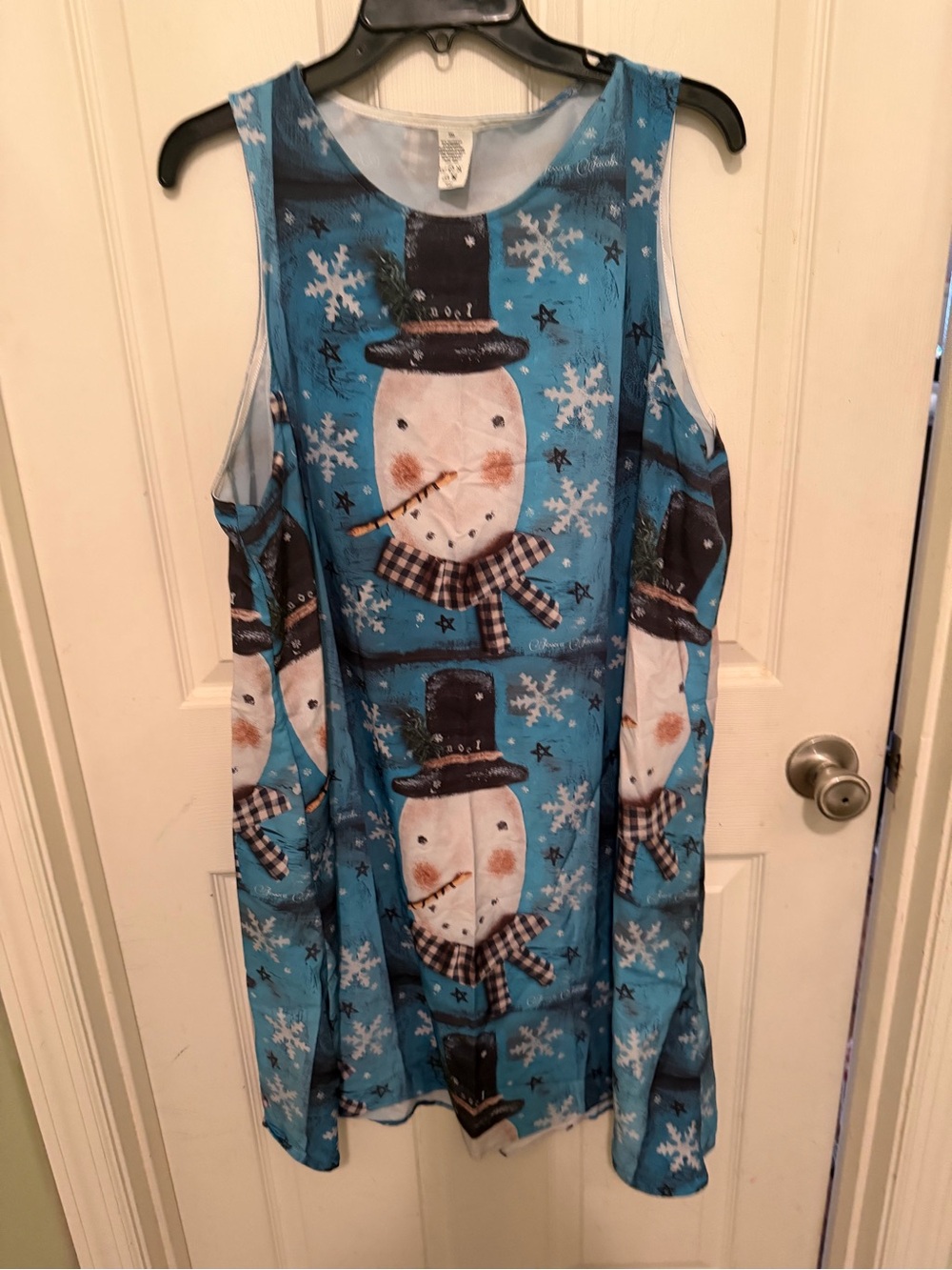 Redbubble Blue Snowman Mini Dress